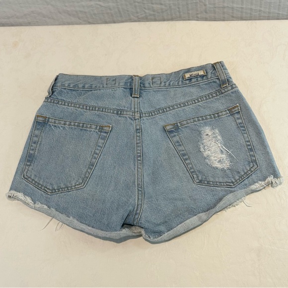 Brandy Melville High Waisted Cut Off Jean Shorts Size 38 EU Small US - Picture 3 of 7